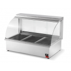 Vollrath 40732 43" Full Service Countertop Heated Display Case - (3) Pan Capacity, 110v