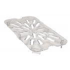 Cambro 40CWD135 Camwear Polycarbonate Food Pan Drain Tray - 1/4 Size - Clear