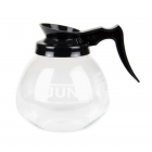 Bunn 42400.0101 Glass Coffee Decanter, 64 oz, Black Pourer/Handle (42400.0101)