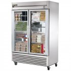 True TS-49FG-HC~FGD01 2-Section Left/Right Hinged 2 Glass Door Reach-In Freezer 55" - 115v