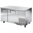 True TUC-60-32F-HC 2-Section 2 Door Extra Deep Undercounter Freezer 60" - 115v