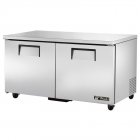 True TUC-60F-HC 2-Section 2 Solid Door Undercounter Freezer 60" - 15.5 cu. ft. - 115v