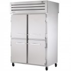 True STR2DT-4HS Spec Series 2-Section 4 Solid Half Door Dual Temp Reach-In Refrigerator / Freezer 52" - 56 cu. ft. - 115v