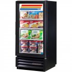 True GDM-10F-HC~TSL01 Black 1 Glass Swing Door Merchandiser Freezer 25" - 10 cu. ft. - 115v