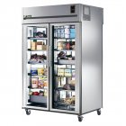 True STG2RPT-2G-2G-HC Spec Series 2-Section Glass Door Front / Glass Door Rear Pass-Thru Refrigerator 52" - 115v