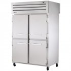 True STG2RPT-4HS-2G-HC Spec Series 2-Section Solid Front Half Door / Glass Full Door Rear Pass-Thru Refrigerator 52" - 115v