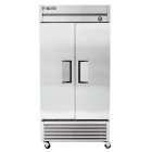 True T-35-HC 2-Section Left/Right Hinged 2 Solid Swing Door Reach-In Refrigerator 40" - 35 cu. ft. - 115v