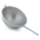 Vollrath 4605 Aluminum Professional / Spaghetti Strainer with 11-1/4" Dia. Perforated Bowl, Hook and Straight Handle 5 qt.