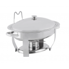 Vollrath 46500 Oval Chafer w/ Lift-off Lid & Chafing Fuel Heat