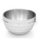 Vollrath 46590 1 7/10 qt Round Beehive Insulated Bowl - 18 ga Stainless - 6ea/Case