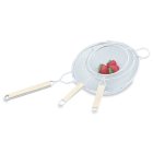 Vollrath 47190 Tinned Wire Fine Single Mesh Strainer with 10-1/4" dia. Bowl and 9" Wood Handle- 12/Case