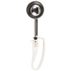 Vollrath 47372 Jacob's Pride Extended Length Disher with Ivory Squeeze Handle 3.2 oz. - Size 10 - 12/Case