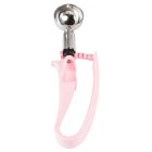 Vollrath 47402 Jacob's Pride Standard Length Disher with Pink Squeeze Handle 0.54 oz. - Size 60 - 12/Case