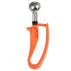 Vollrath 47404 Jacob's Pride Standard Length Disher with Orange Squeeze Handle 0.33 oz. - Size 100