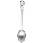 Browne 4770 Renaissance Stainless Steel Solid Serving Spoon with Grooved Handle 15"