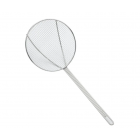 Browne 571928 Nickel-Plated Square Mesh Round Skimmer with 12" dia. Blade and 14" Loop Handle