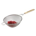 Browne 574118 Tin Medium Single Mesh Strainer with 8" dia. Bowl and 6-1/2" Wood Handle