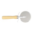 Browne 574262 Stainless Steel Pizza Cutter with 4" dia. Wheel and Hardwood Handle 9"
