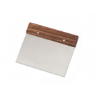 Browne 574269 Dough Scraper w/ Wood Handle - 7" x 5", Stainless Steel - 12ea/Case