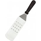 Browne 5744319 One-Piece Flexible Stainless Steel Perforated Turner with 8"L x 2-3/4"W Blade & Black Plastic Handle 14-1/2" OAL