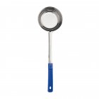 Browne 5757480 Color-Coded One-Piece Stainless Steel Solid Round Food Portioner with Blue Plastic Handle 8 oz.
