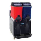 Bunn 58000.0010 Ultra NX Slushy / Frozen Drink Machine with (2) 3-Gallon Pourover Hoppers and Flat Lids - Black - 120v