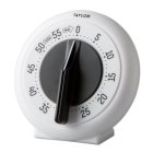 Taylor 5831N White 60 Minute Large Number Mechanical Timer with Long Ring - 6/Case