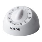 Taylor 5832 White 60 Minute Mechanical Timer with Long Ring - 6/Case