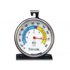 Taylor 5924 Refrigerator & Freezer Thermometer w/ 3 1/4" Dial Face, Stainless - 6ea/Case