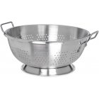 Carlisle 60277 Signature Select Dura-Ware Heavy-Weight Aluminum Colander with Loop Handles and Footed Base 16 qt.