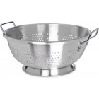 Carlisle 60280 Signature Select Dura-Ware Standard-Weight Aluminum Colander with Loop Handles and Footed Base 16 qt.