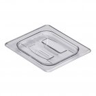 Cambro 60CWCH135 Camwear Polycarbonate Food Pan Cover with Handle - 1/6 Size - Clear