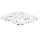 Cambro 60CWD135 Camwear Polycarbonate Food Pan Drain Tray - 1/6 Size - Clear