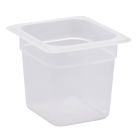 Cambro 66PP190 Polypropylene Food Pan 6" Deep - 1/6 Size - Translucent -6/Case
