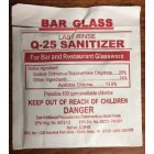 Jayhawk 6796 Q-25 Last Rinse Bar Glass Sanitizer - (100) 1/4 oz. Packets/Case