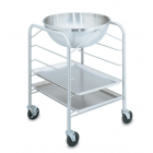 Vollrath 79002 30 qt Mixing Bowl Stand with Tray Slides - Stainless
