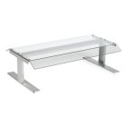 Nemco 8045W-CGD Polycarbonate Pass-Thru Flat-Top Canopy Sneeze Guard 36"W x 17-1/2"D x 8-3/4"H - Clear - fits 8045W Series Roller Grill