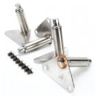 Blodgett 8600 Stainless Steel Adjustable Stacking Leg Set with Feet 6" to 8" - for Blodgett Ovens - 4/Set