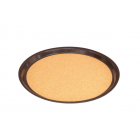 Vollrath 86339 14" Round Cork-Lined Serving Tray - Laminate, Brown - 12ea/Case