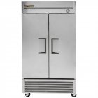 True T-35F-HC 2-Section Left/Right Hinged 2 Solid Swing Door Reach-In Freezer 40" - 35 cu. ft.- 115v