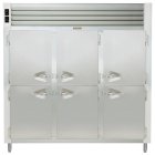 Traulsen ADT332WUT-HHS Spec-Line 3-Section 6 Solid Half Door Dual Temp Reach-In Refrigerator / Freezer 86" - 75.38 cu. ft.