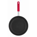 Winco AFP-10NS-H Majestic Non-Stick Aluminum Fry Pan with Red Cool Handle Silicone Riveted Handle 10" - 6/Case