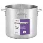 Winco ALHP-120 Elemental Aluminum Extra-Heavyweight Stock Pot with 4 Handles 120 qt.