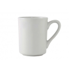 Tuxton ALM-085 8 1/2 oz Alaska Brea Mug - Ceramic, Porcelain White - 3ea/Case