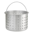 Winco ALSB-32 Aluminum Stock Pot Steamer Basket with Bail Handle 32 qt.