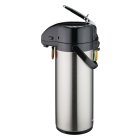 Winco APSK-730 Stainless Steel Lined Airpot with Lever Top 3-Liter
