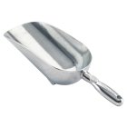 Winco AS-12 Aluminum Scoop with Stabilizing Feet 12 oz. - 60/Case