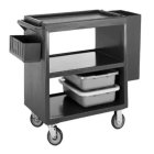 Cambro BC2304S110 3 Level Polymer Utility Cart w/ 500 lb Capacity, Raised Ledges