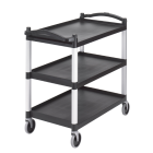 Cambro BC340KD110 3 Level Polymer Utility Cart w/ 400 lb Capacity, Raised Ledges