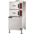 Vulcan C24ET6 ET Series 2-Compartment Electric Convection Steamer with Cabinet Base and Professional Controls - 6 Pan/cap - 208v, 17 kW